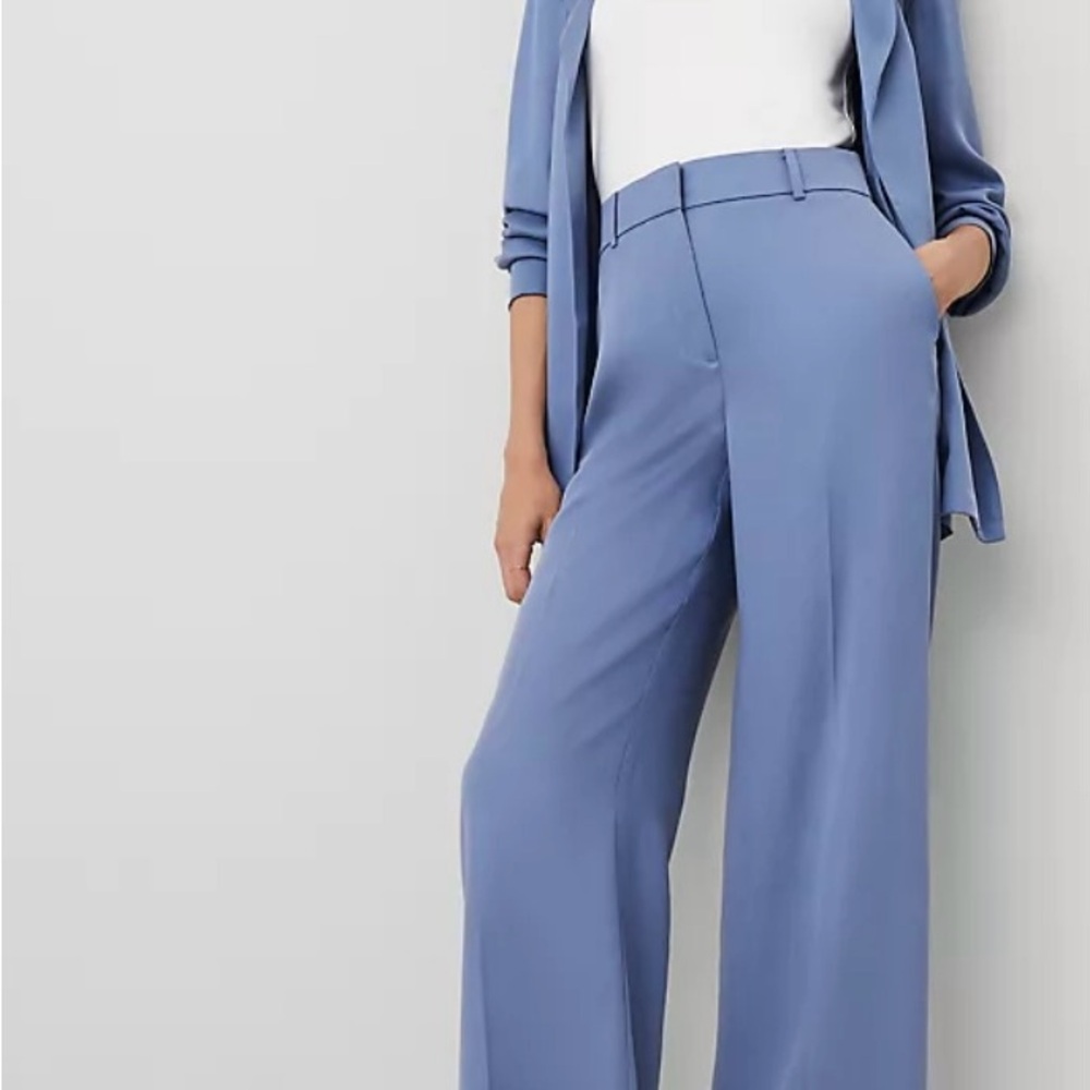 Ann Taylor Light Blue Wide Leg Pants